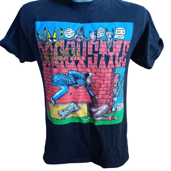 Men's T-shirt Medium Snoop Dogg Doggystyle Record Cover - Picture 2 of 4